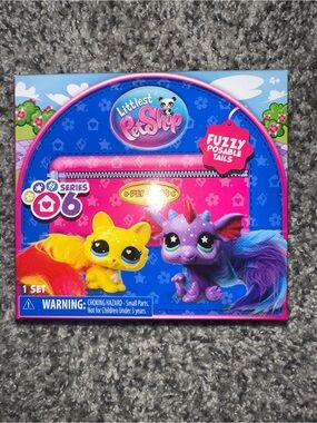 Littlest Pet Shop Series 6 Fuzzy Posable Tails Pets - Pet Pairs #489 & #490